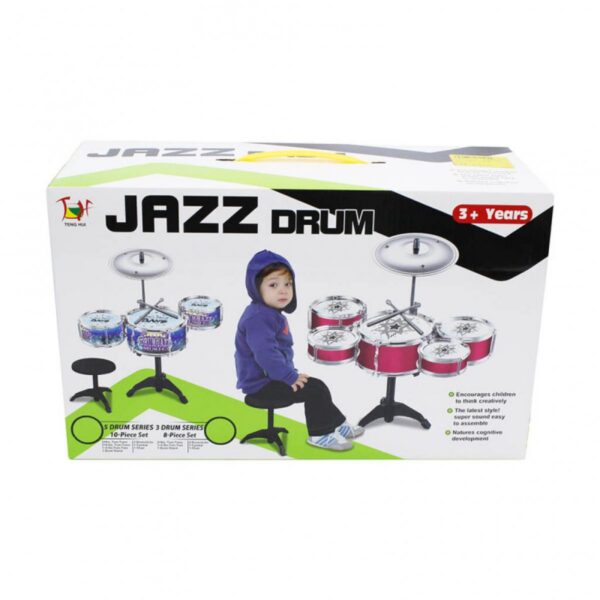Juego de Bateria Metalico Infantil Jazz Drum