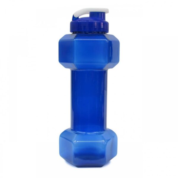 Botella Botilito en Forma de Pesa con Tapa Doble