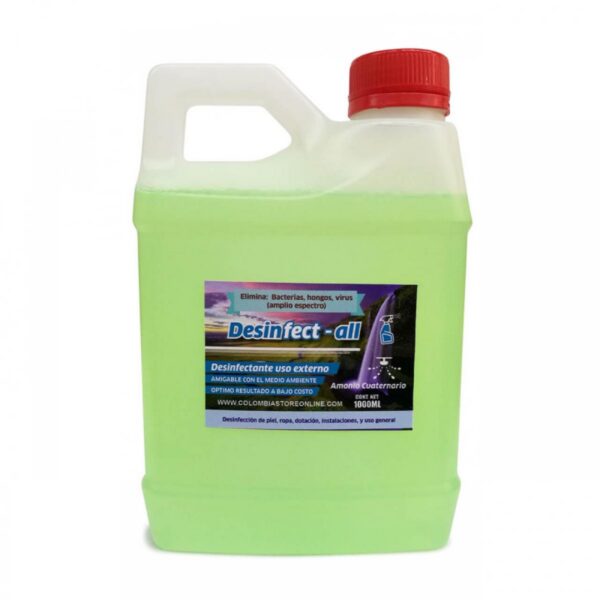 Desinfectante de Uso Externo 1000 Ml Amonio Cuaternario