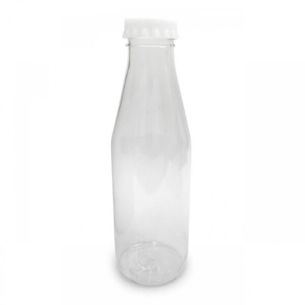 Botella Lechera en Plastico con Tapa de Rosca