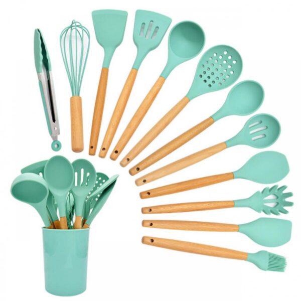 Juego de Utensilios de Cocina en Silicona de 12 Piezas