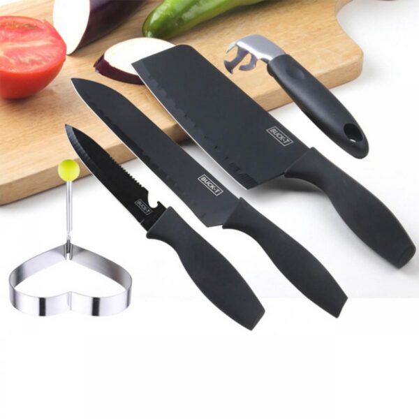 Set De Cuchillos en Acero Inoxidable que Incluye Molde