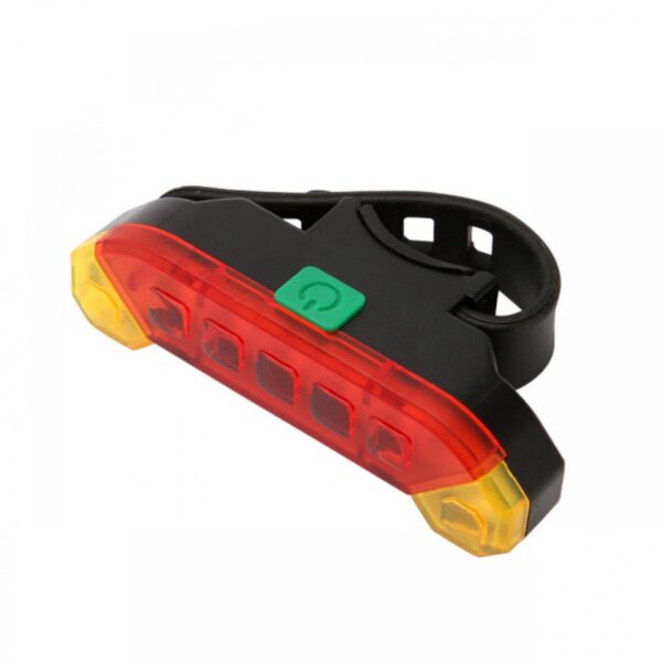 Luz Recargable para Bicicleta Intermitente en Plastico