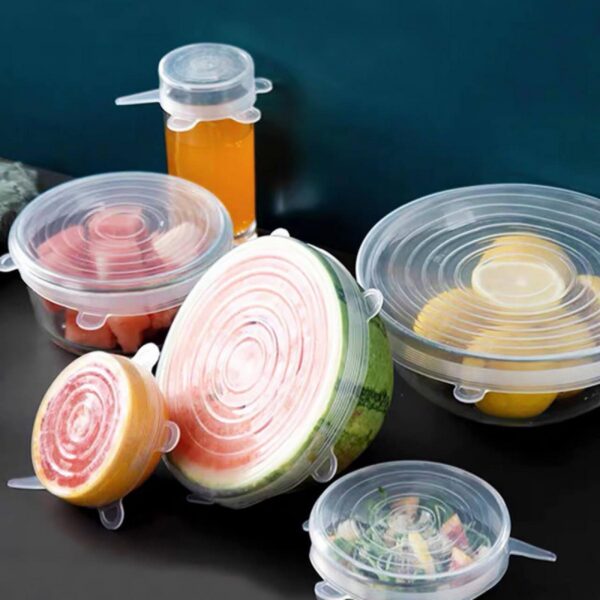 Set de Tapas en Silicona Flexible en Diferentes Tamaños