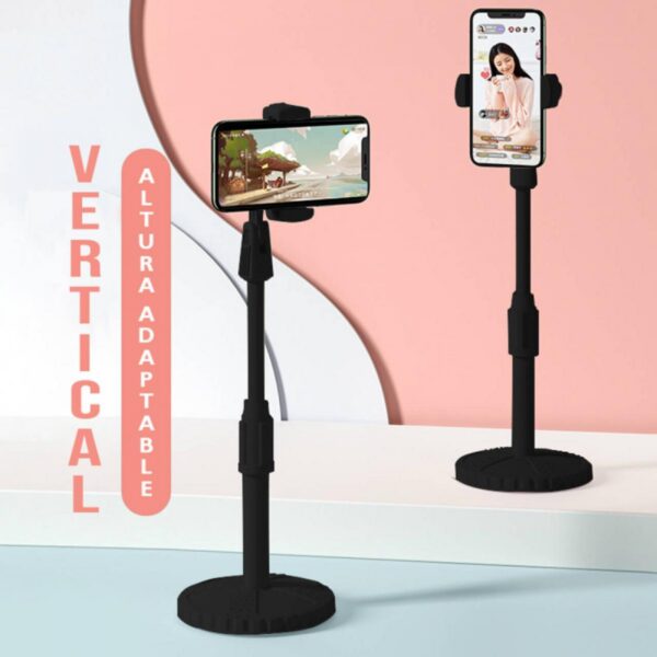 Soporte Celular Alum Base Redonda Tubo Extensible