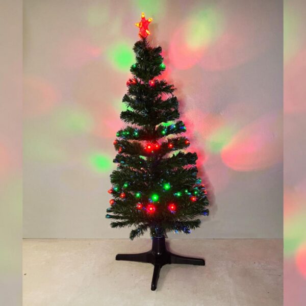 Arbol Navidad Luces Led Y Fibra Óptica 150Cm Bx-5