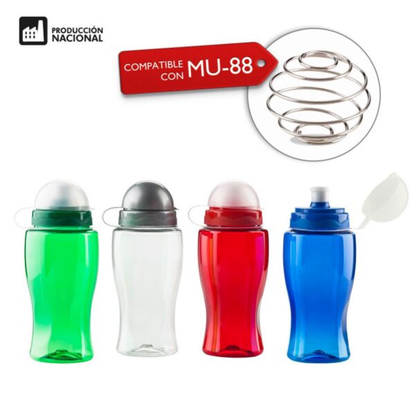 Botella Siluet 500 Ml Pet Transparente Tapas opcionales
