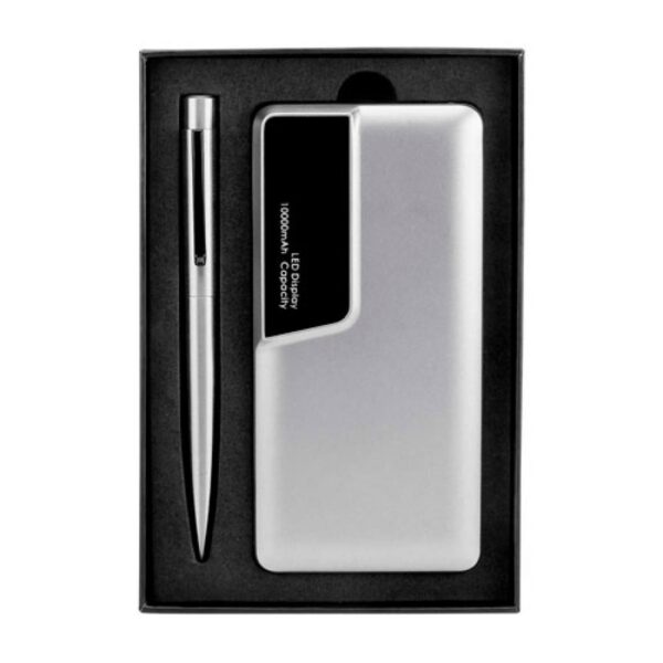 Set Kladno Power Bank USB Boligrafo y Caja