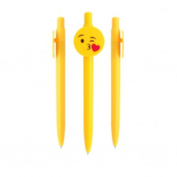 Esfero Boligrafo Emoji Beso Estampado en el Clip