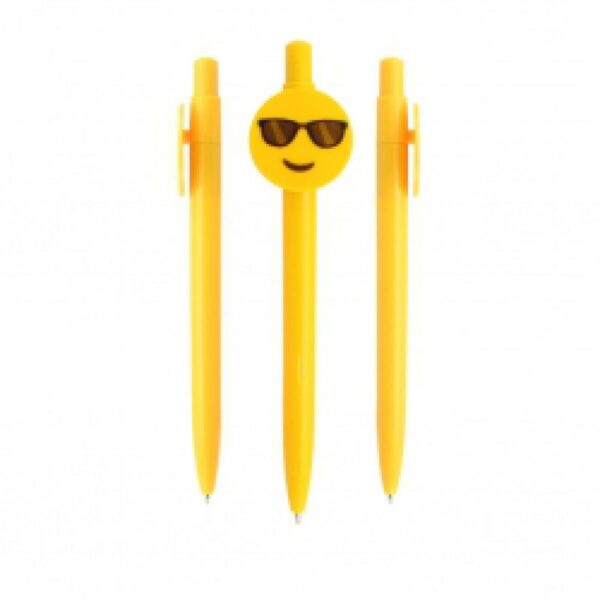 Esfero Boligrafo Emoji Gafas Estampado en el Clip