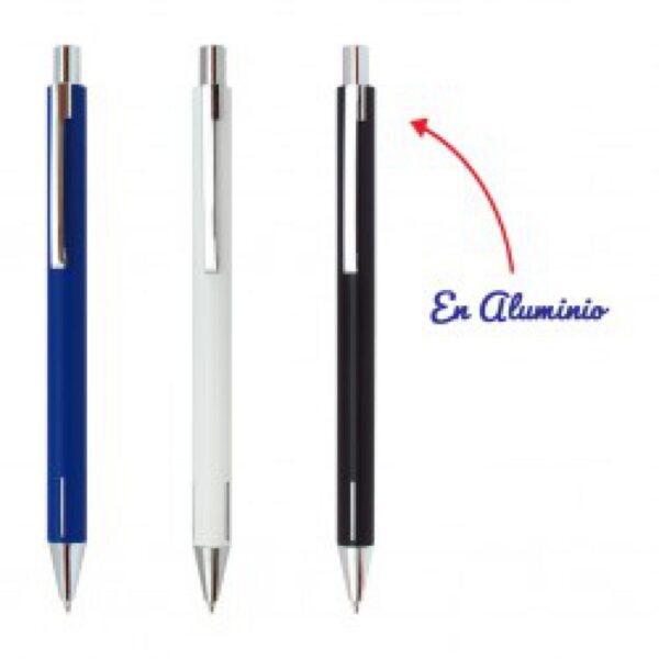 Esfero Boligrafo en Aluminio Cuerpo Mate y Punta Metalica