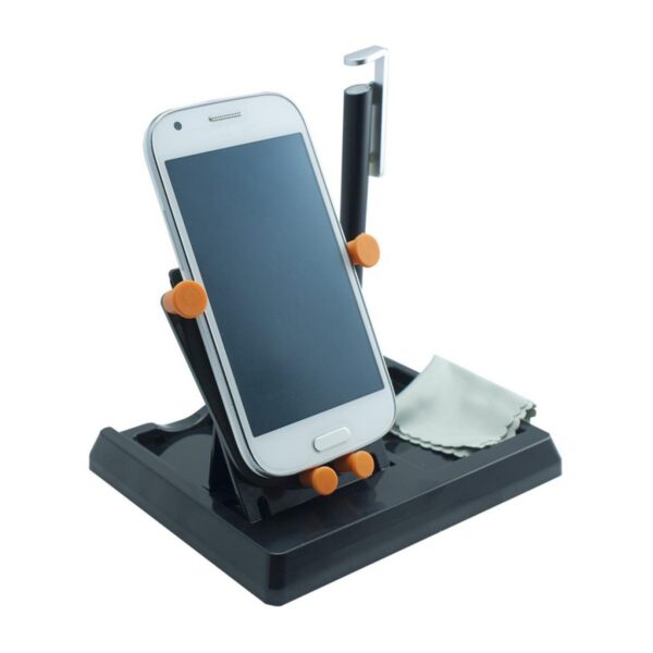 Base Porta Celular y Esferos para Escritorio