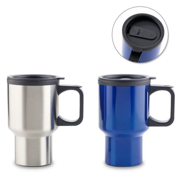 Mug Metalico Galileo Interior en Plastico 16 Oz