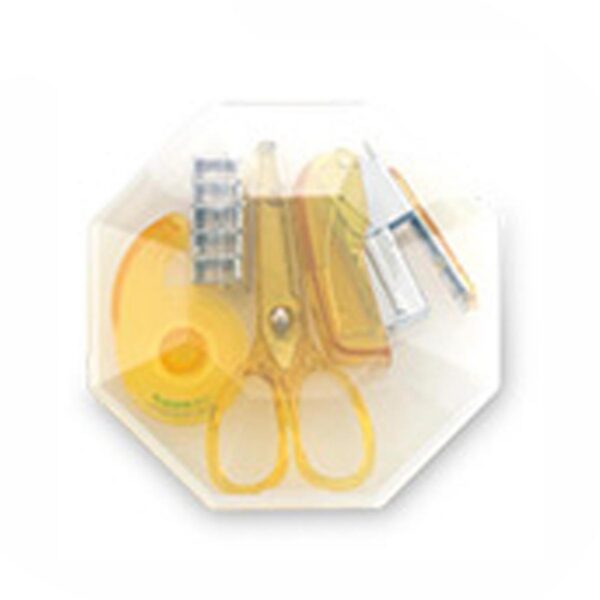 Set De Escritorio Octagon en Plastico 4 Accesorios