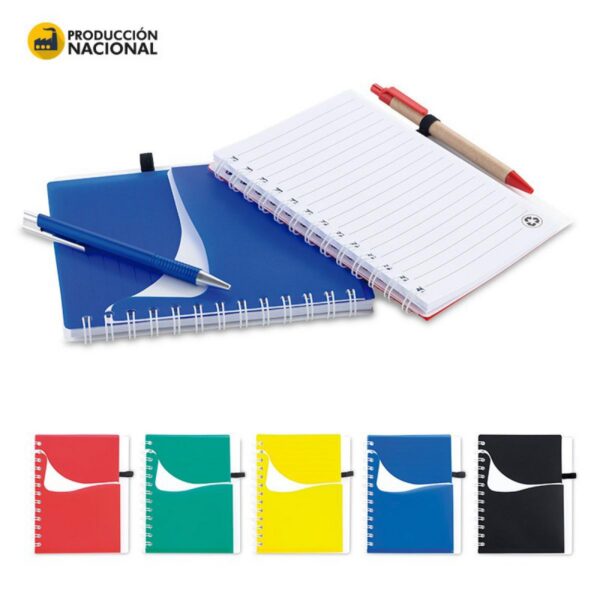 Cuadernillo Libreta Wave 80 Hojas en Polipropileno