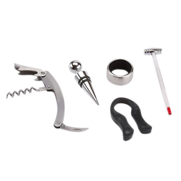Set Para Vinos Mediterraneo Madera con Arillo y Cortador