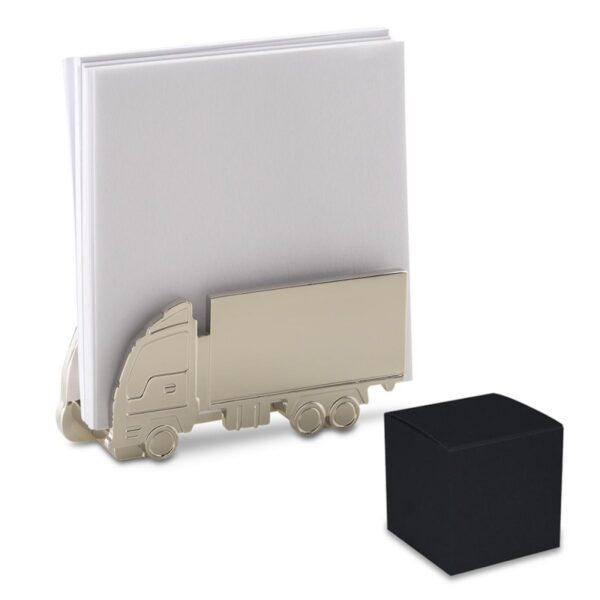 Portatarjetas Metalico Forma de camion en Caja Individual
