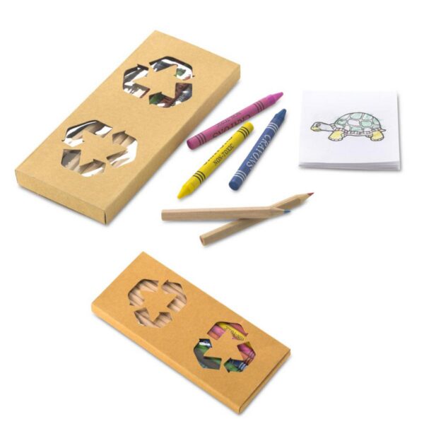 Set 10 Colores 9 Crayolas Gavino Carton Reciclable