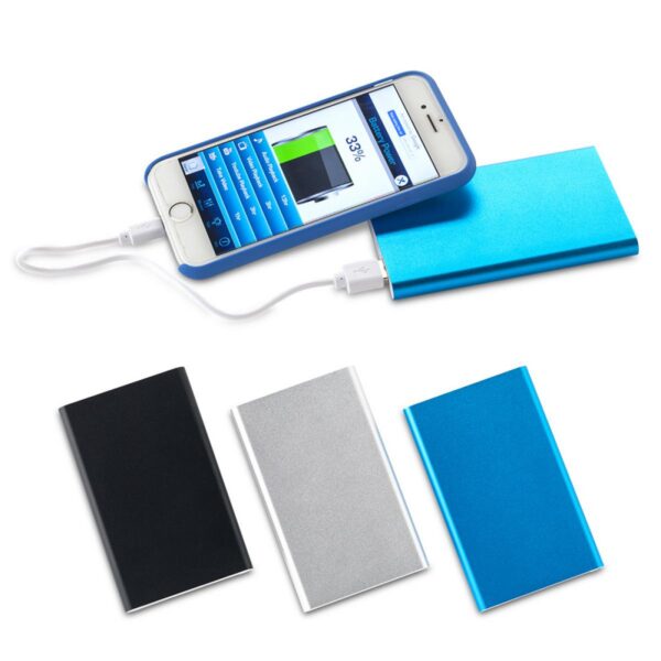 Pila Recargable en Aluminio 4000mAh Con Luz Led