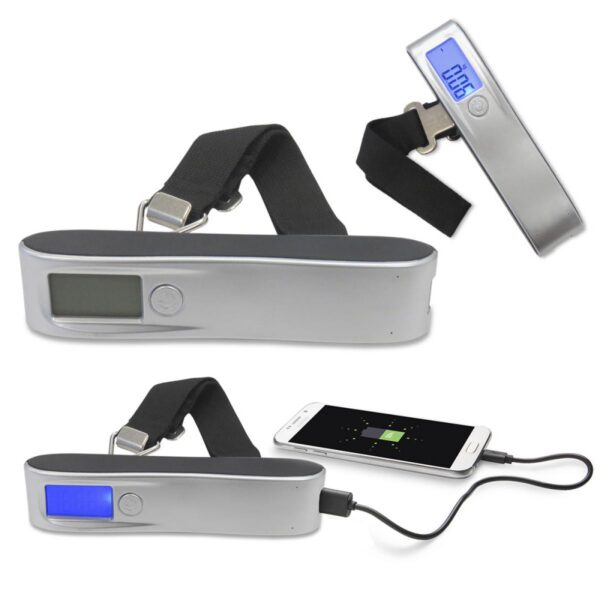 Pila Recargable 2600 Mah Con Pesa Digital Para Viaje