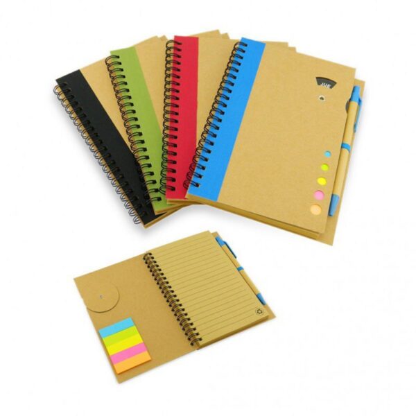 Libreta Agenda Ecologica en Carton Notas Incluye Esfero