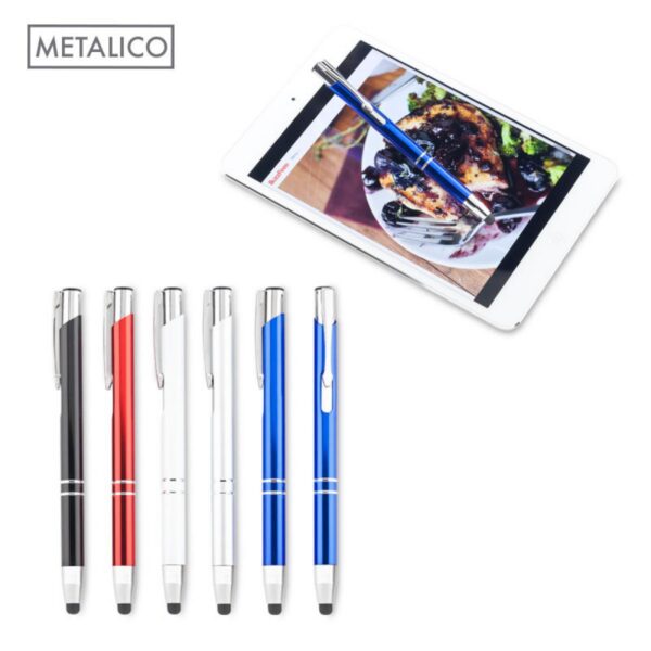 Esfero Boligrafo Lapicero Aston Metalico con Stylus