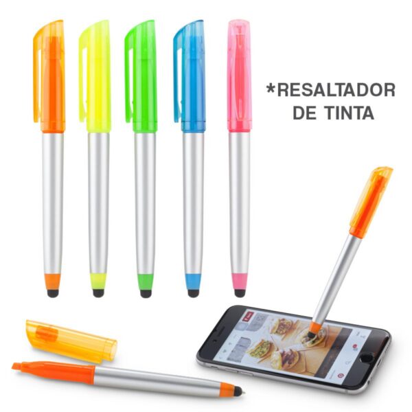 Esfero Boligrafo Plastico 3 1 Batoni Stylus