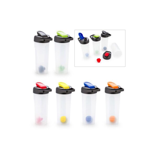 Botilito Botella Plastica Deportiva Shaker Round 600ml