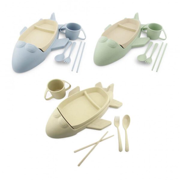 Bandeja Ecoplastico Forma de Avion Accesorios