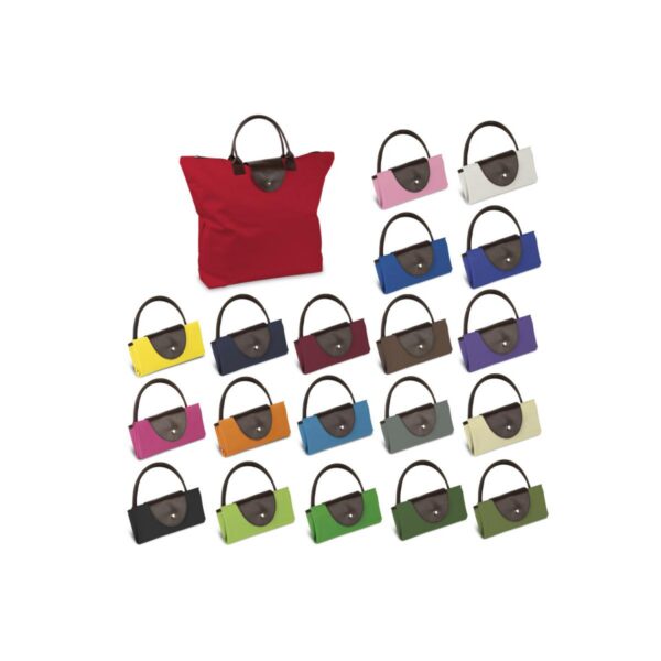 Bolsos Plegables Con Cremallera Hechos En Poliester
