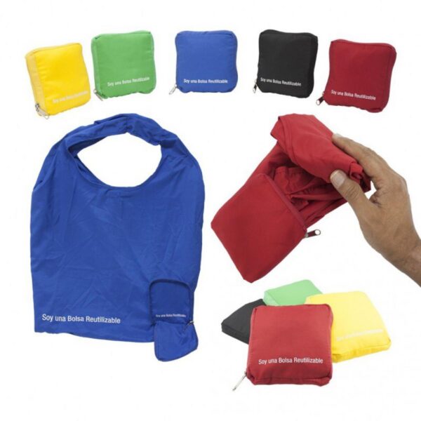Bolsa Plegable Elaborada Poliester Estuche y Cremallera