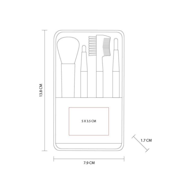 Set de Brochas Furela Estuche Plastico