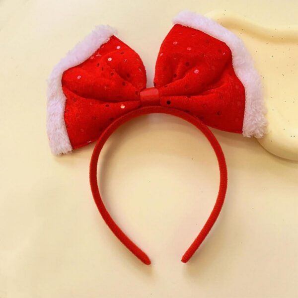 Diadema Navideña Forma de Moño Navideño 8