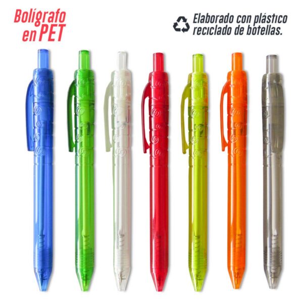 Esfero Boligrafo ECO PET Plastico Reciclado