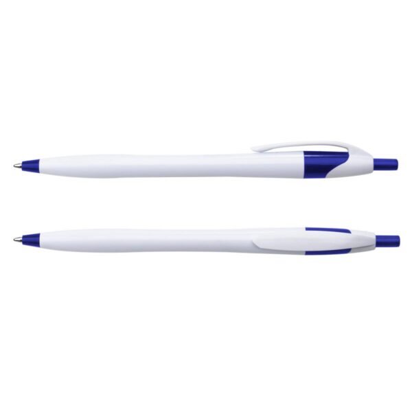 Esfero Boligrafo Plastico Deli Blanco Retractil