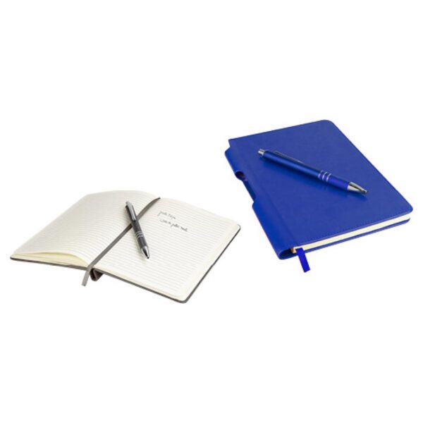 Libreta Kenia en curpiel separador de hojas y boligrafo