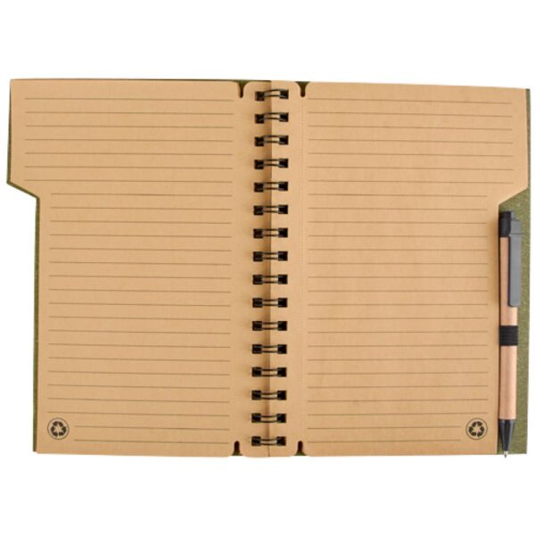 Bloc Libreta Antlia en Carton con Boligrafo Ecologico