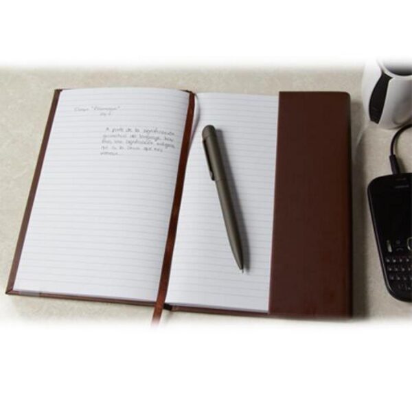 Libreta Bok en curpiel con broche magnetico y 80 hojas
