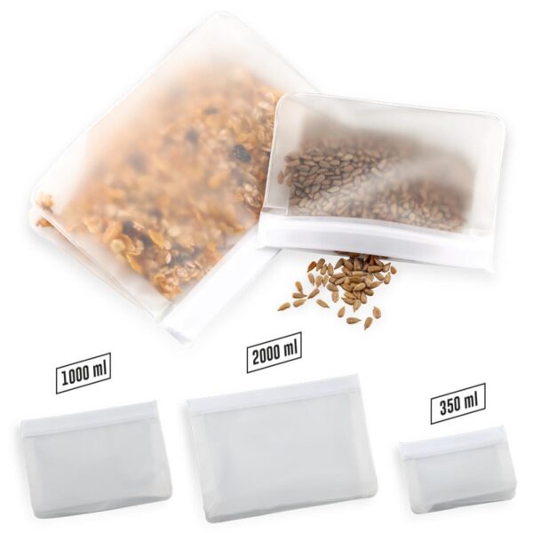 Set De Bolsas Reutilizables Multiusos con Cremallera