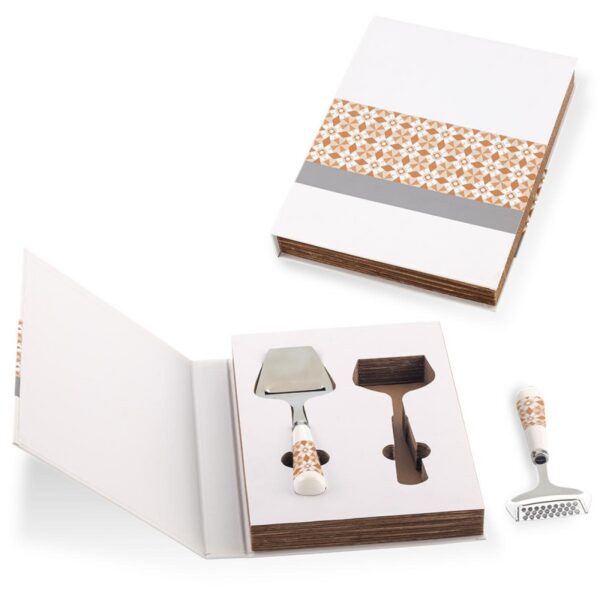 Set De 2 Utensilios Para Queso en Forma de Book