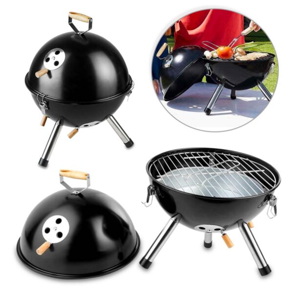 Asador BBQ Grill Cook Metalico con Tapa