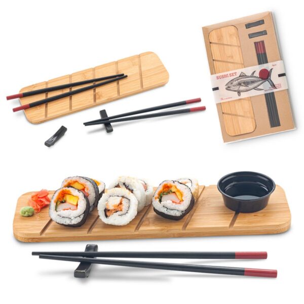 Set de Sushi Incluye una Tabla Dos Juegos de Palillos