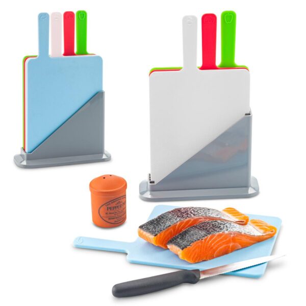 Set de 4 Tablas Plásticas Cuisine Incluye Base