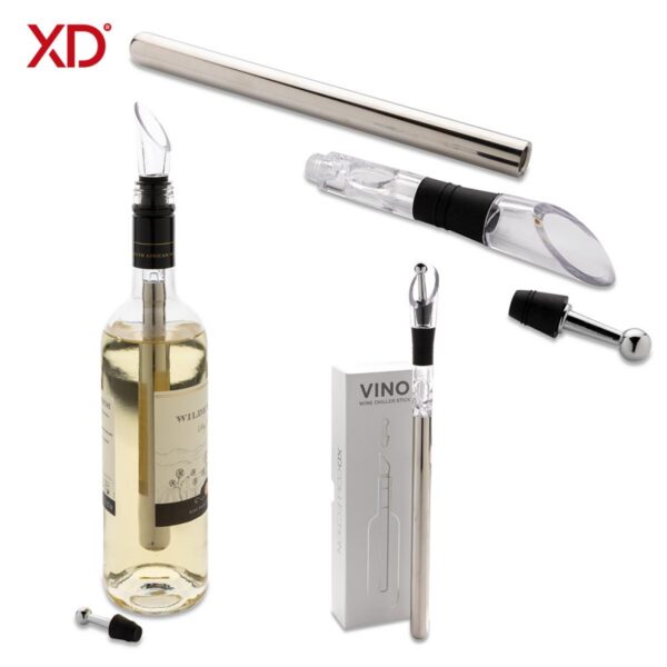 Set Enfriador de Vino Chill Elaborado en Acero