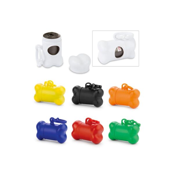 Dispensador de Bolsa para Mascota tipo Hueso