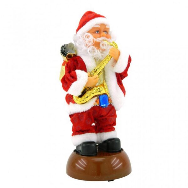 Decoracion Muñeco Saxo Papa Noel Santa Claus Musical