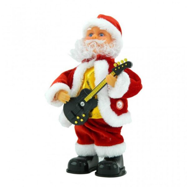 Decoracion Papa Noel Musical Guitarra Toca Baila Melodia