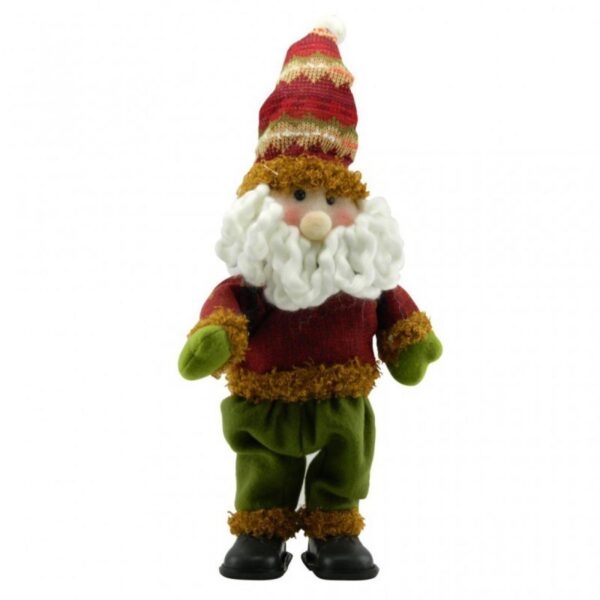 Decoracion Muñeco Papa Noel Musical Alto 35Cm Ancho 19Cm