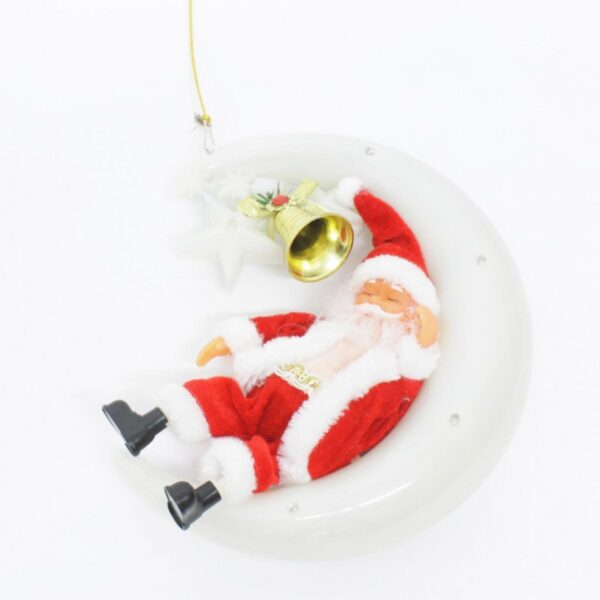 Muñeco Papa Noel Soporte de Luna con Campana