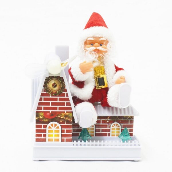 Muñeco Papa Noel con Soporte de Casa